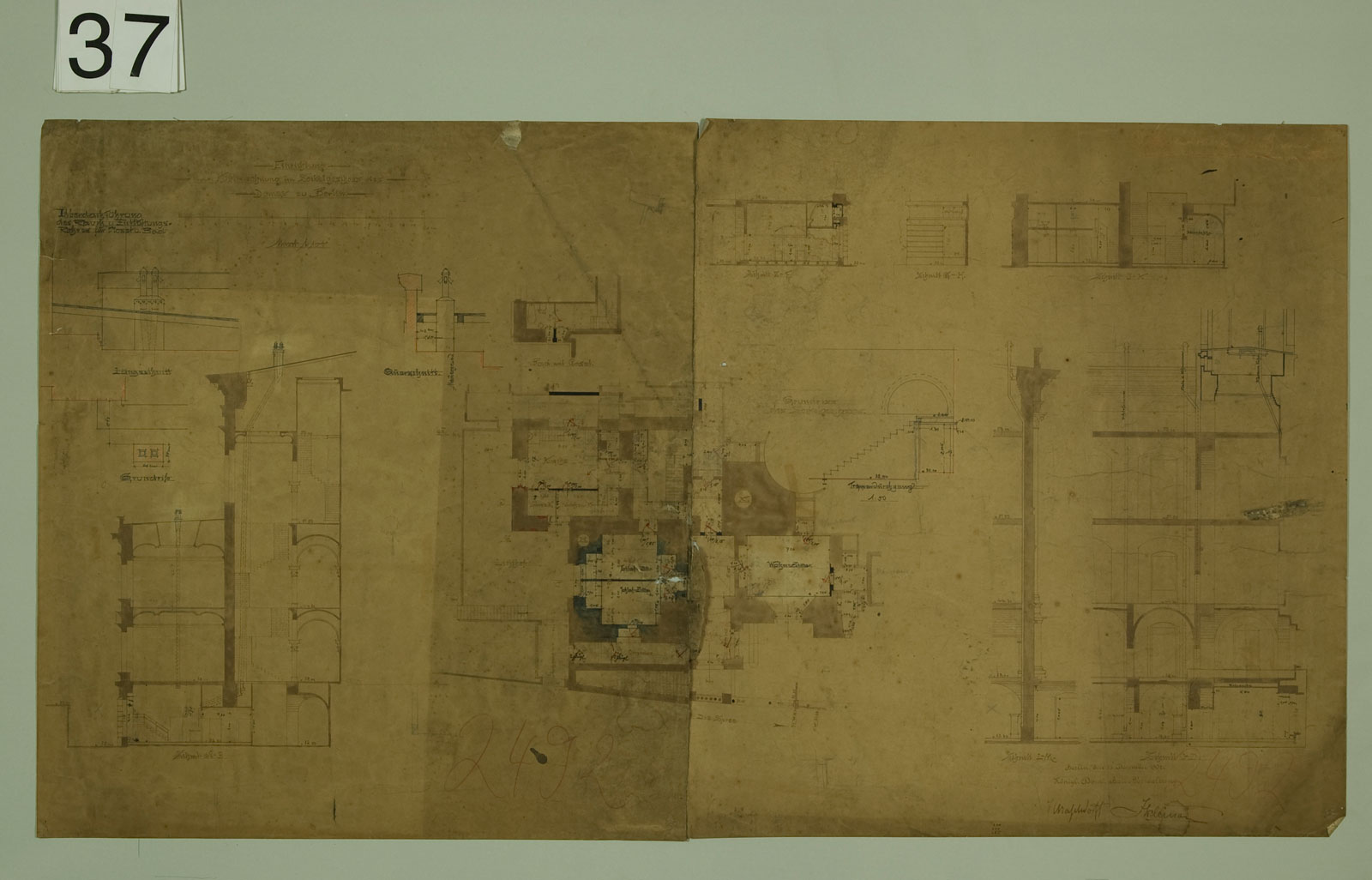 Blatt 37: Einrichtung der Domküsterwohnung, 1902 (Photo: Domarchiv) Blatt 37: Einrichtung der Domküsterwohnung, 1902 (Photo: Domarchiv)